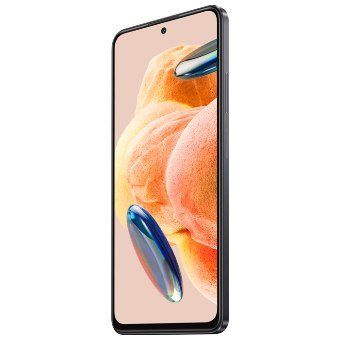 نمای کناری صفحه نمایش گوشی موبایل شیائومی Redmi Note 12 Pro در رنگ خاکستری