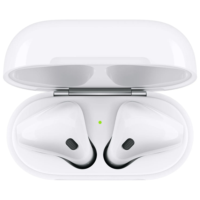 نمای بالایی هندزفری بلوتوثی اپل مدل AirPods 2 MV7N2