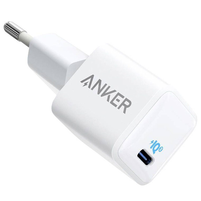 رنگ سفید شارژر همراه 20W انکر مدل PowerPort 3 Nano A2633