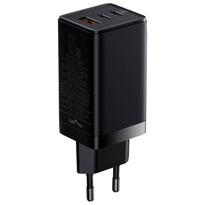 نمای کلی شارژر همراه 65W بیسوس مدل GaN3 Pro Fast Charger CCGP050101