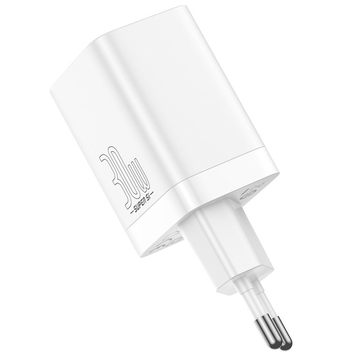 شارژر همراه 30W بیسوس مدل Super Si Pro Quick Charger CCSUPP-E01 در رنگ سفید