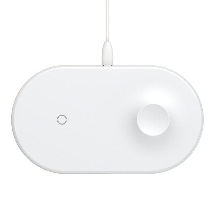 استند شارژ بیسیم Lightning بیسوس مدل Smart 2in1 Wireless Charger WX2IN1P20-02