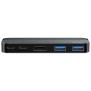 نمای درگاه های هاب بیسوس 5 پورت USB-C مدل Transparent Series Multifunctional CAHUB-TD0G