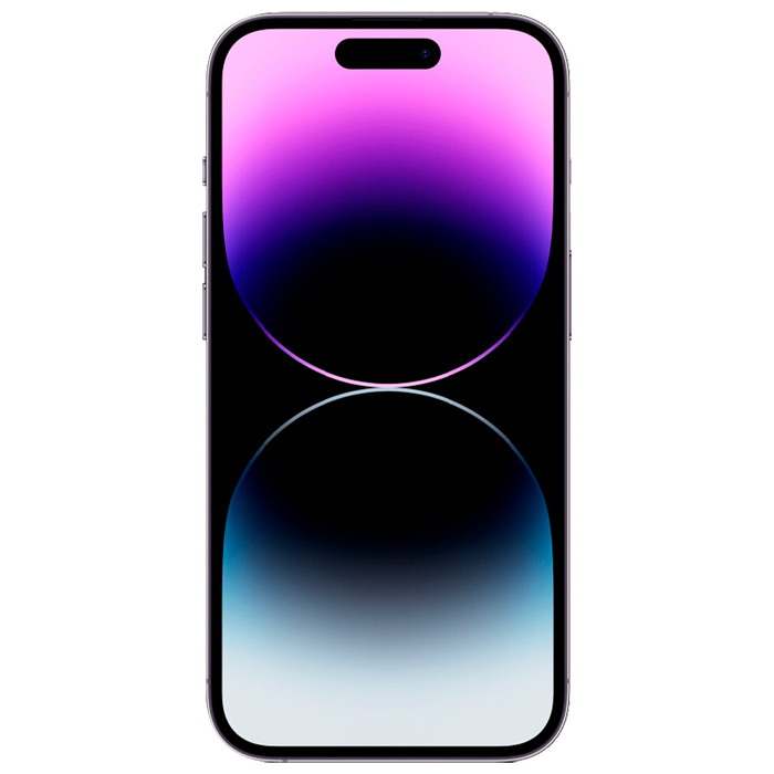 صفحه نمایش گوشی موبایل اپل iPhone 14 Pro با حافظه 128 گیگابایت در رنگ بنفش