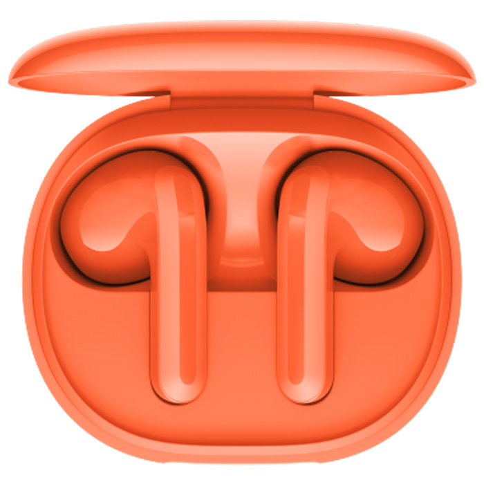 نمای بالایی هندزفری بلوتوثی شیائومی مدل Redmi Buds 4 Lite M2231E1 در رنگ نارنجی