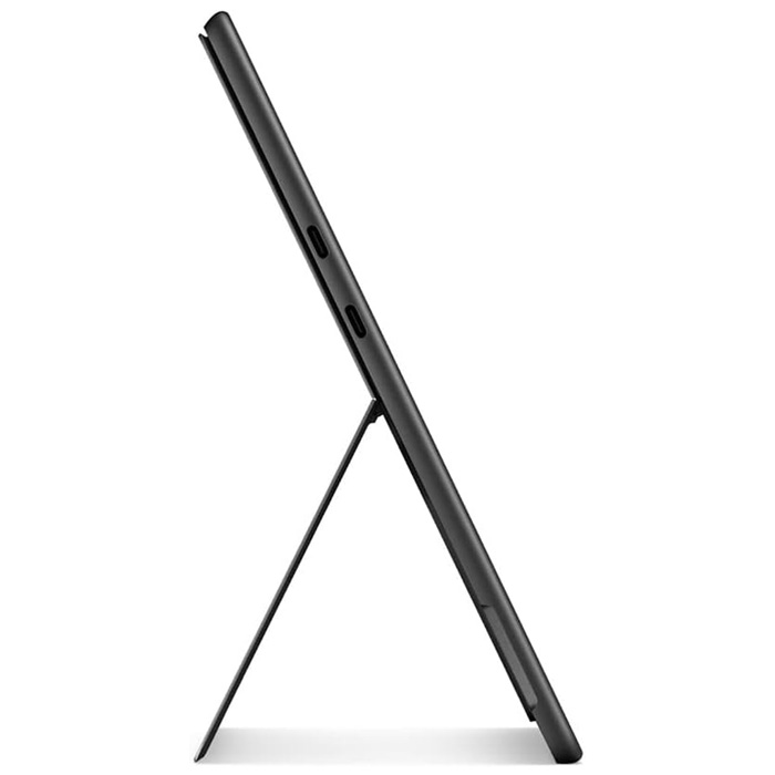 نمای کناری تبلت مایکروسافت مدل Surface Pro 9–i5 حافظه 256 گیگابایت و رم 16 گیگابایت در رنگ گرافیتی