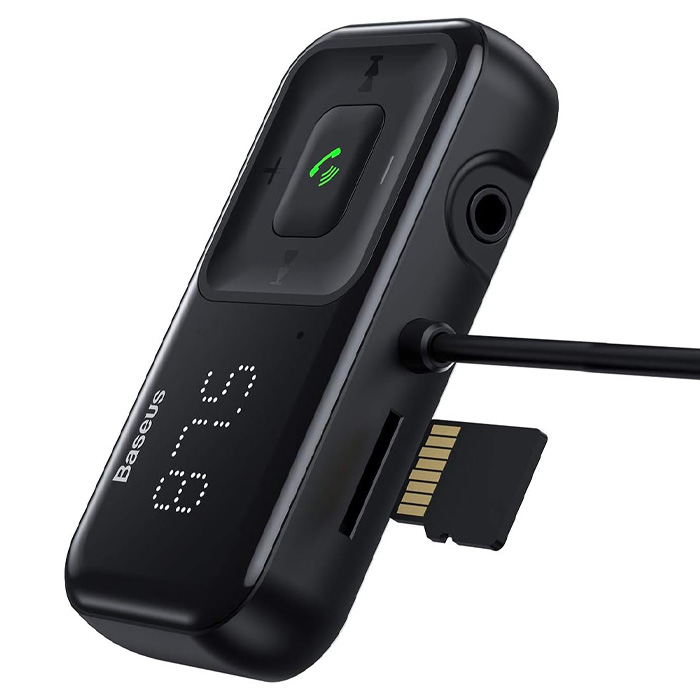 شارژر فندکی و گیرنده بلوتوثی بیسوس مدل T Shaped S-16 CCMT000201