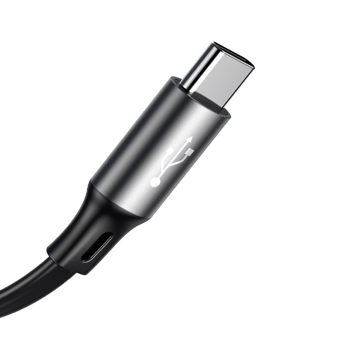 کابل بیسوس 3 در 1 مدل Fabric 3-in-1 Flexible CAMLT-BYG1 با طول 1.2 متر