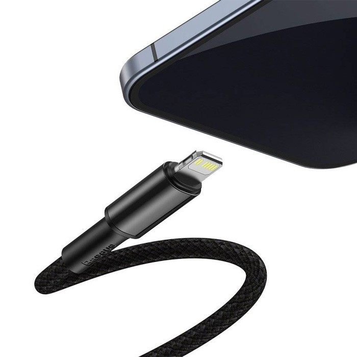 کابل بیسوس 20 واتی Lightning به USB-C مدل High Density Braided CATLGD-A01 با طول 2 متر