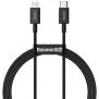 رنگ مشکی کابل بیسوس 20 واتی Lightning به USB-C مدل Superior Series CATLYS-A01 با طول 1 متر