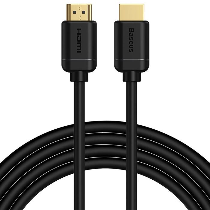 رنگ مشکی کابل HDMI بیسوس مدل High Definition Series 4K V2.0 CAKGQ-C01 با طول 3 متر