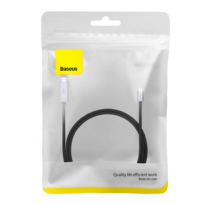 بسته‌بندی کابل تبدیل بیسوس USB-C به HDMI مدل High Definition Series Wkgq010001 با طول 1 متر