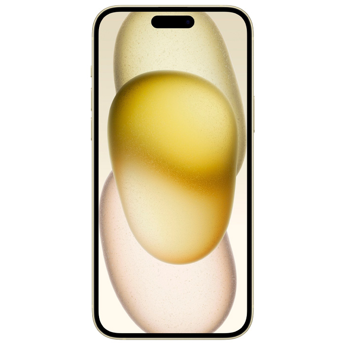 صفحه نمایش گوشی موبایل اپل iPhone 15 Plus با حافظه 128 گیگابایت در رنگ زرد