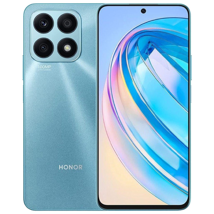 رنگ آبی گوشی موبایل آنر X8a با حافظه 128 گیگابایت و رم 8 گیگابایت