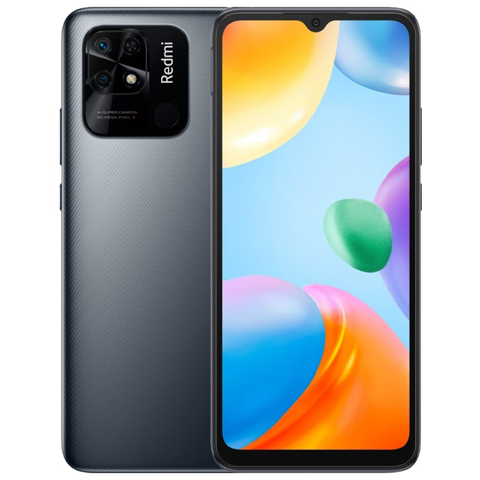 رنگ خاکستری گوشی موبایل شیائومی Redmi 10C با حافظه 128 گیگابایت و رم 4 گیگابایت