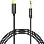 رنگ مشکی کابل تبدیل بیسوس USB-C به AUX مدل M01 Yiven CAM01-01