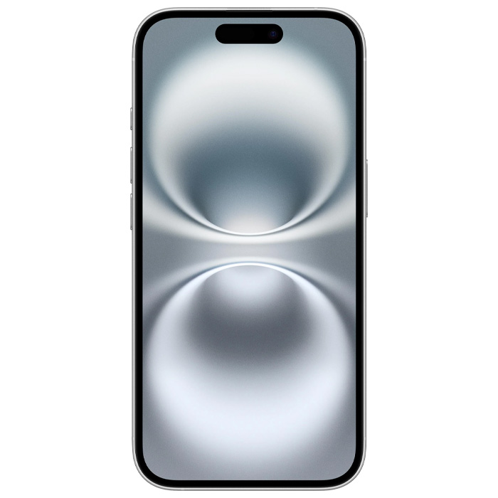 صفحه نمایش گوشی موبایل اپل iPhone 16 با حافظه 128 گیگابایت در رنگ سفید