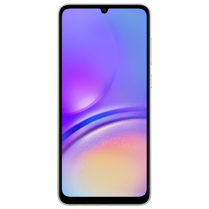 صفحه نمایش گوشی موبایل سامسونگ Galaxy A05 در رنگ نقره‌ای