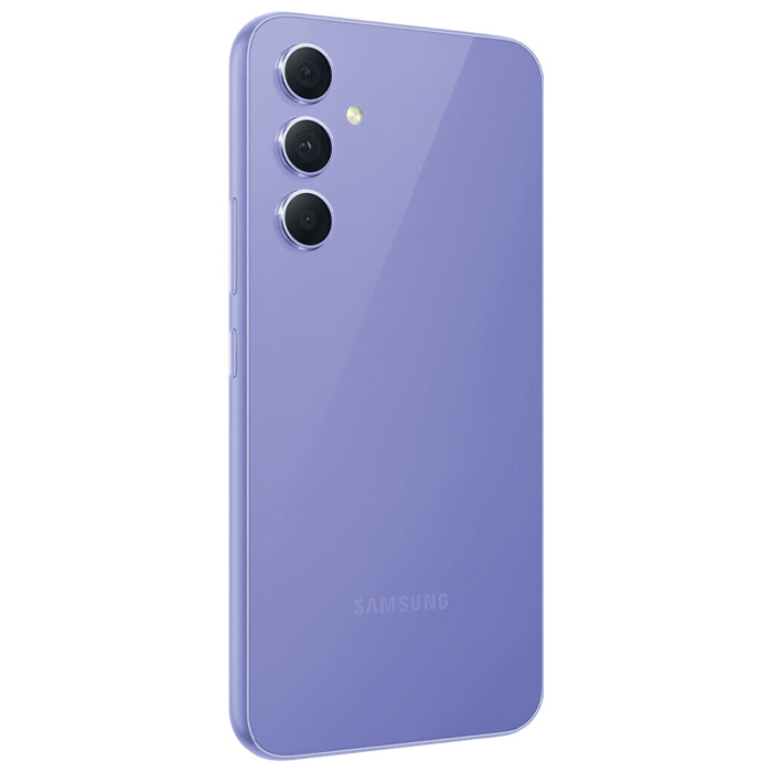 نمای کناری قاب پشتی گوشی موبایل سامسونگ Galaxy A54 5G در رنگ بنفش