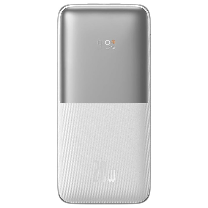 رنگ سفید پاوربانک بیسوس 20W مدل PPBD040201 Bipow Pro