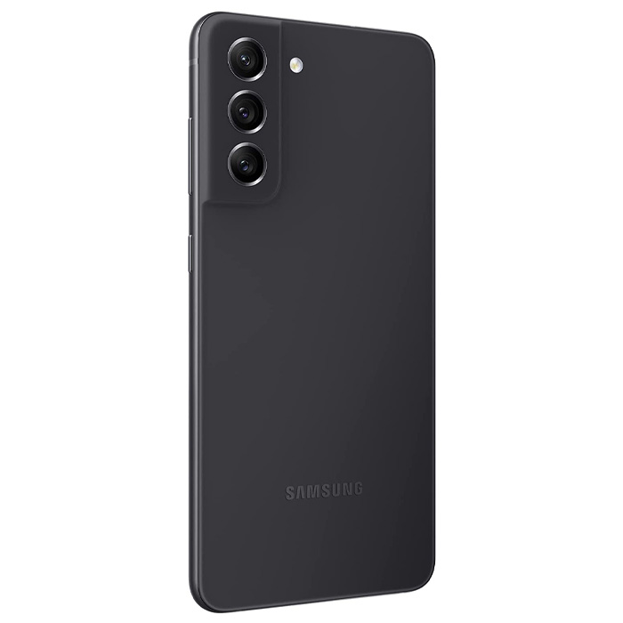 نمای کناری قاب پشتی گوشی موبایل سامسونگ Galaxy S21 FE 5G در رنگ  گرافیتی