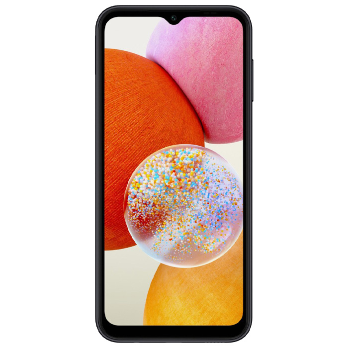 صفحه نمایش گوشی موبایل سامسونگ Galaxy A14 در رنگ مشکی