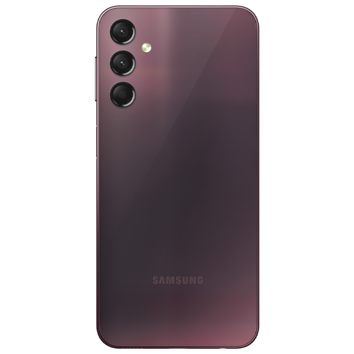 قاب پشتی گوشی موبایل سامسونگ Galaxy A24 در رنگ قرمز تیره