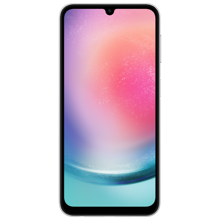 صفحه نمایش گوشی موبایل سامسونگ Galaxy A24 در رنگ آبی طرح دار
