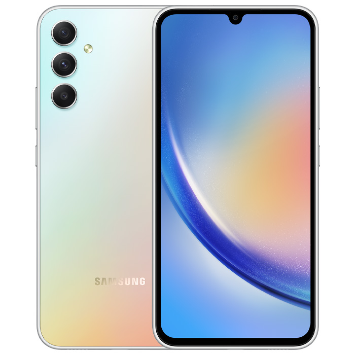 رنگ نقره‌ای گوشی موبایل سامسونگ Galaxy A34 5G