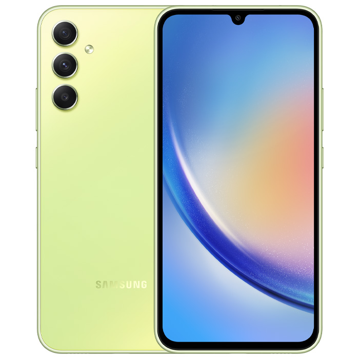 رنگ سبز گوشی موبایل سامسونگ Galaxy A34 5G