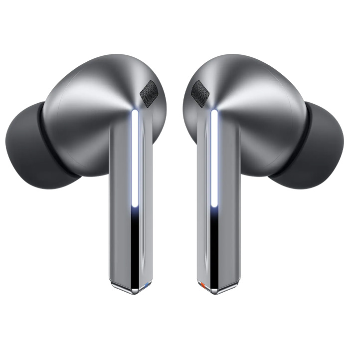 گوشی‌های هندزفری بلوتوثی سامسونگ مدل Galaxy Buds3 Pro SM-R630 در رنگ نقره‌ای