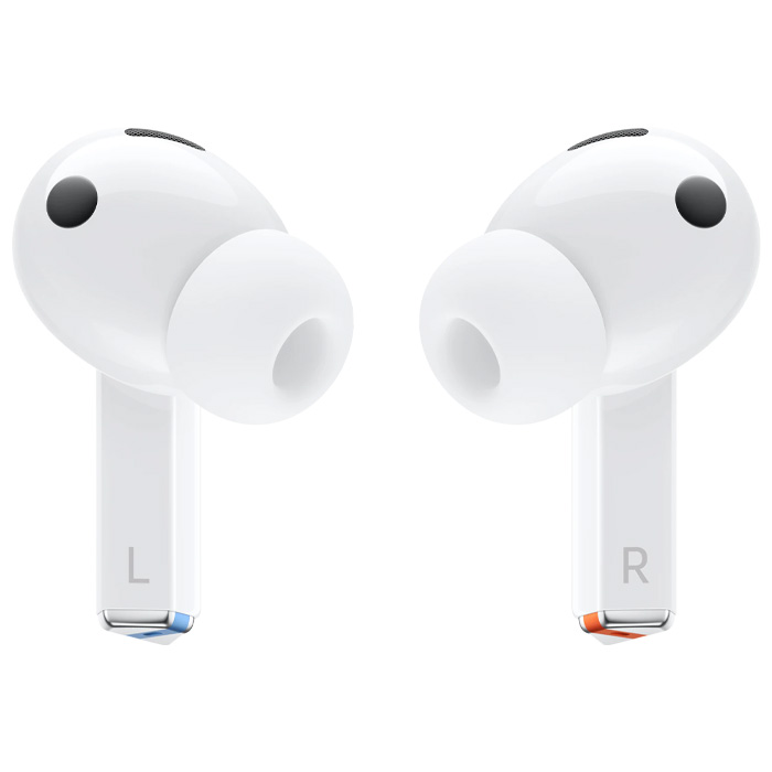 نمای پشت هندزفری بلوتوثی سامسونگ مدل Galaxy Buds3 Pro SM-R630 در رنگ سفید