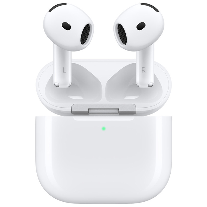 رنگ سفید هندزفری بلوتوثی اپل مدل AirPods 4 A3050