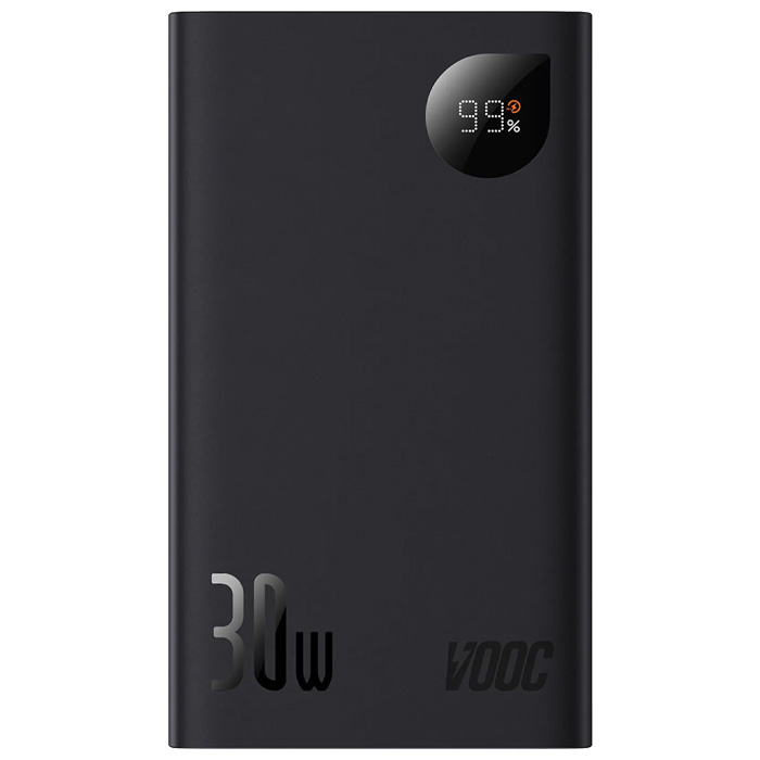 رنگ مشکی پاوربانک بیسوس 30W مدل PPAD050101 Adaman2 Digital Display