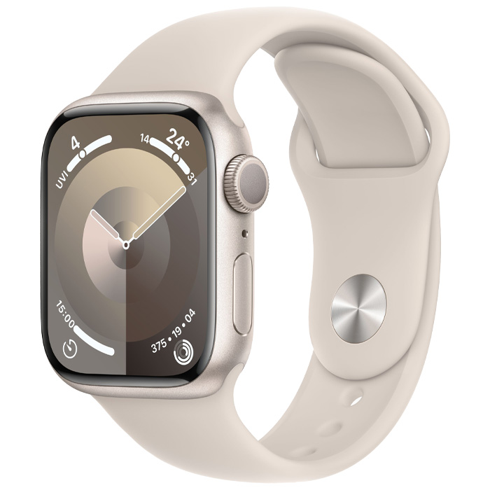 رنگ طلایی ساعت هوشمند اپل مدل Apple Watch Series 9 41mm