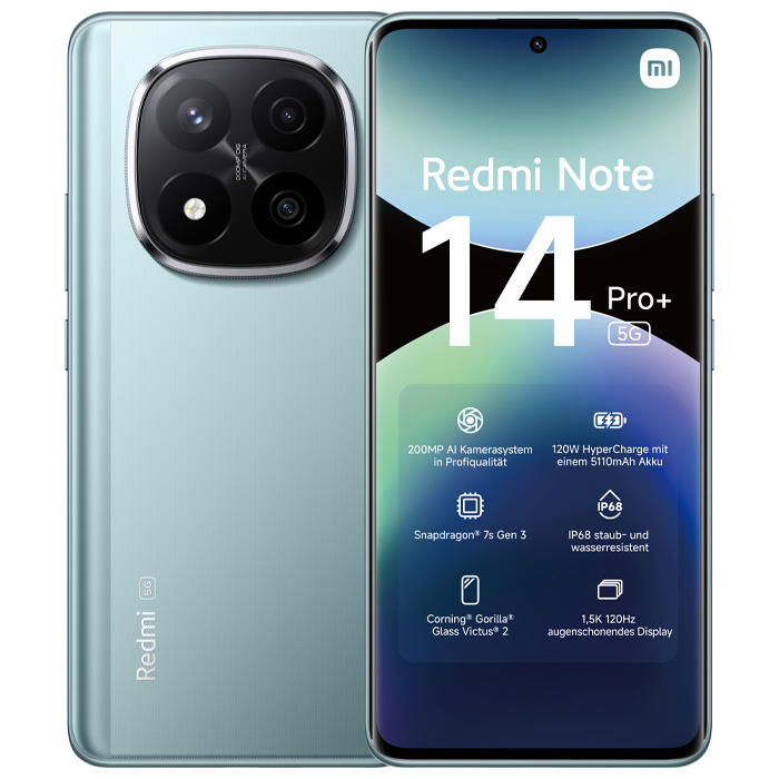 رنگ آبی گوشی موبایل شیائومی +Redmi Note 14 Pro