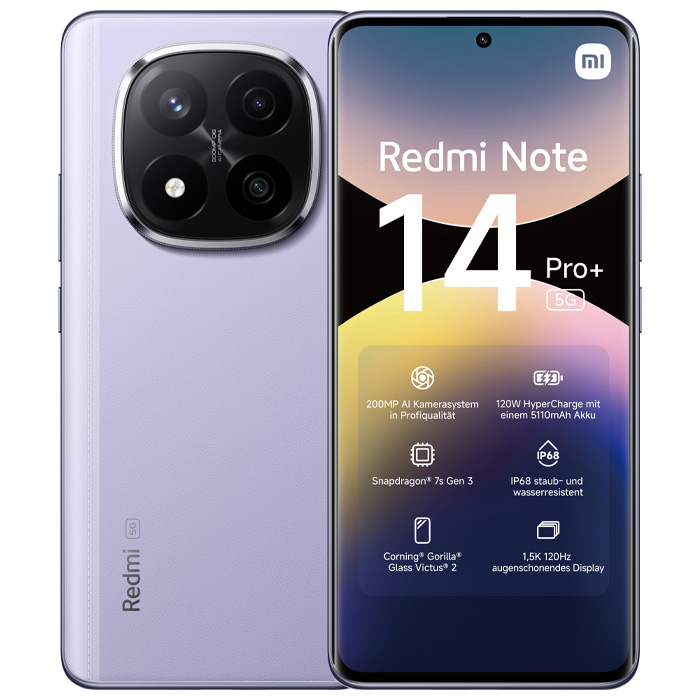 رنگ بنفش گوشی موبایل شیائومی +Redmi Note 14 Pro