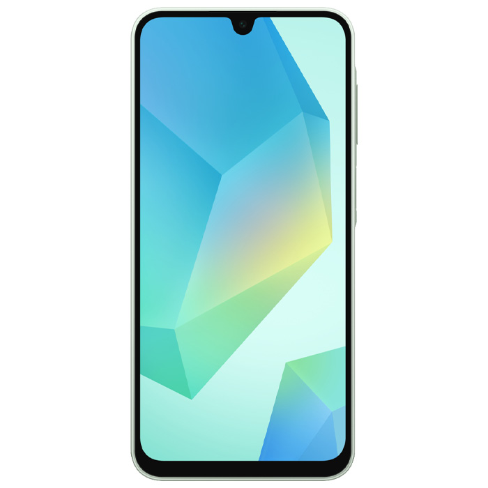 صفحه نمایش گوشی موبایل سامسونگ Galaxy A16 در رنگ water green