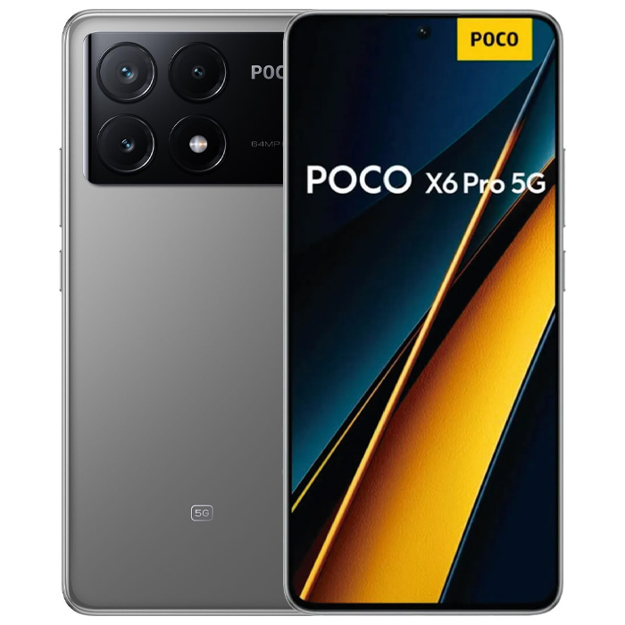 رنگ خاکستری گوشی موبایل شیائومی Poco X6 Pro 5G
