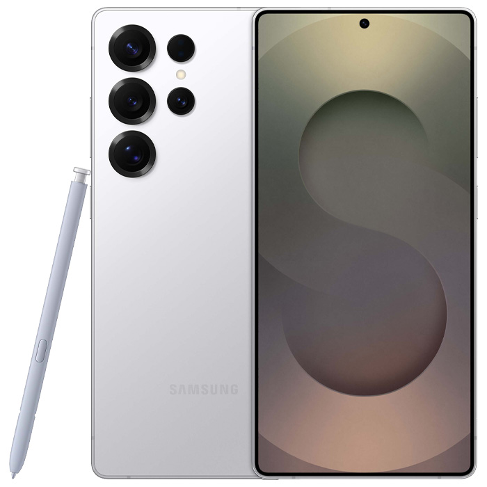 تیتانیوم سفید گوشی موبایل سامسونگ Galaxy S25 Ultra 5G