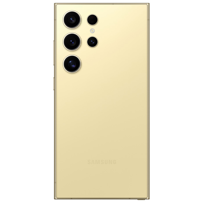 قاب پشتی گوشی موبایل سامسونگ Galaxy S24 Ultra 5G در رنگ زرد تیتانیومی