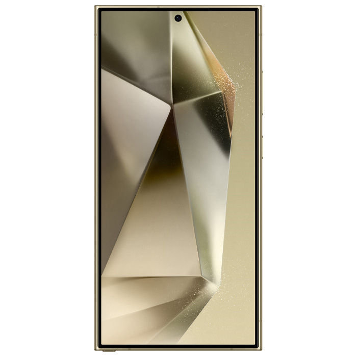 صفحه نمایش گوشی موبایل سامسونگ Galaxy S24 Ultra 5G در رنگ زرد تیتانیومی