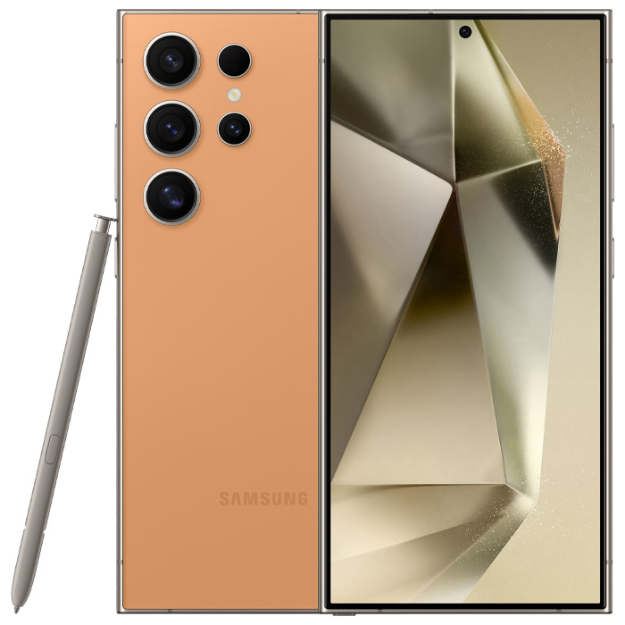 رنگ نارنجی تیتانیومی گوشی موبایل سامسونگ Galaxy S24 Ultra 5G