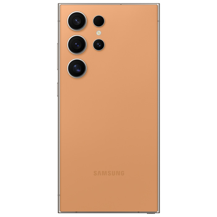 قاب پشتی گوشی موبایل سامسونگ Galaxy S24 Ultra 5G در رنگ نارنجی تیتانیومی