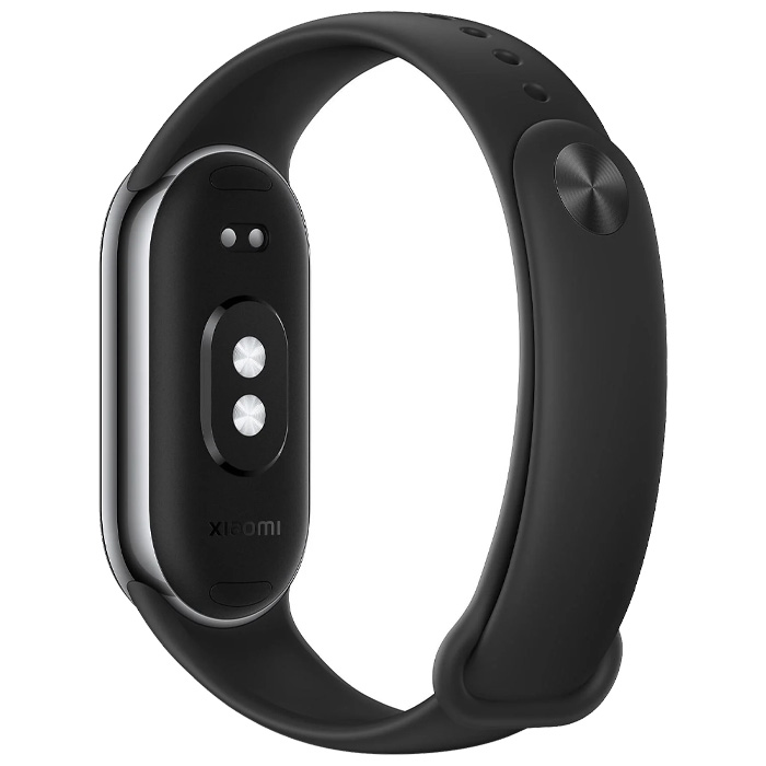 نمای پشتی مچ بند هوشمند شیائومی مدل Mi Smart Band 8 M2239B1 در رنگ مشکی