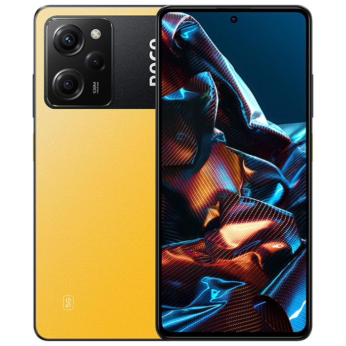رنگ زرد گوشی موبایل شیائومی Poco X5 Pro 5G