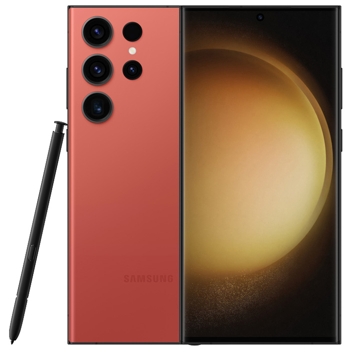 رنگ قرمز گوشی موبایل سامسونگ Galaxy S23 Ultra 5G