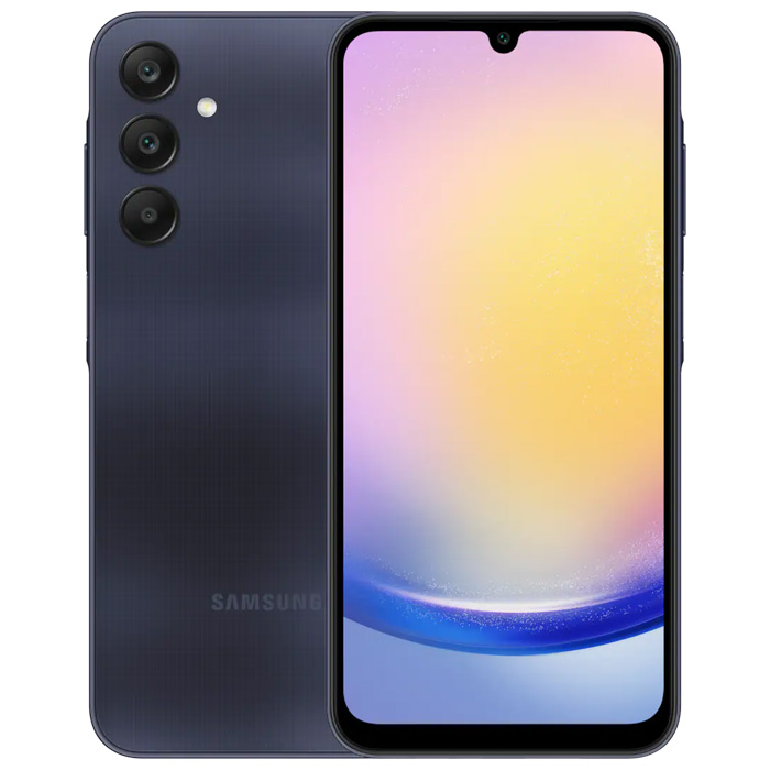 رنگ سرمه‌ای گوشی موبایل سامسونگ Galaxy A25 5G