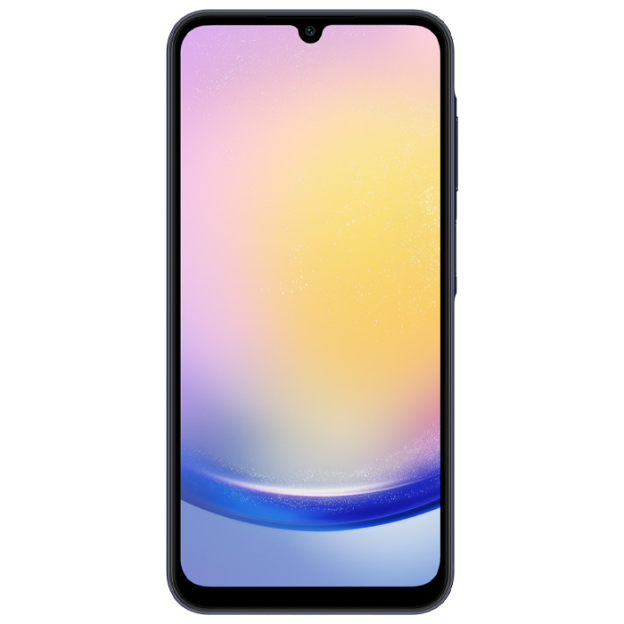 صفحه نمایش گوشی موبایل سامسونگ Galaxy A25 5G در رنگ سرمه‌ای