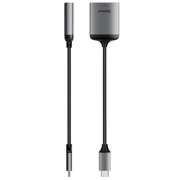 نمای کلی هاب بیسوس USB-C به کارت حافظه SD/TF مدل Enjoyment Series CAHUB-P0G
